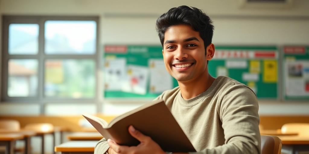 Tanvir studying at his language school in Japan